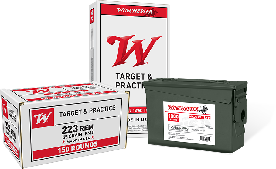 Selection of target rifle ammo boxes included in the rebate promo